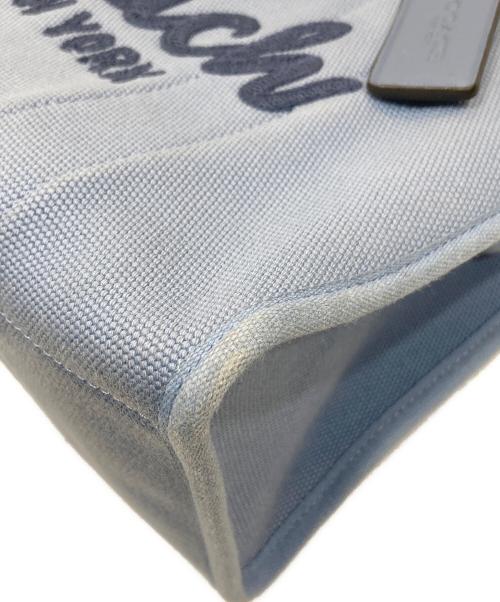 COACH（コーチ）COACH (コーチ) キャンバス カーゴ トート 26 ブルーの古着・服飾アイテム