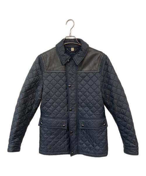 BURBERRY LONDON（バーバリーロンドン）BURBERRY LONDON (バーバリーロンドン) キルティングレザージャケット ブラック サイズ:XSの古着・服飾アイテム