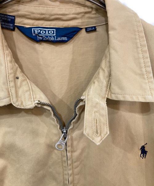 POLO RALPH LAUREN（ポロ・ラルフローレン）POLO RALPH LAUREN (ポロ・ラルフローレン) チンスト付 スイングトップ ベージュ サイズ:SIZE Lの古着・服飾アイテム