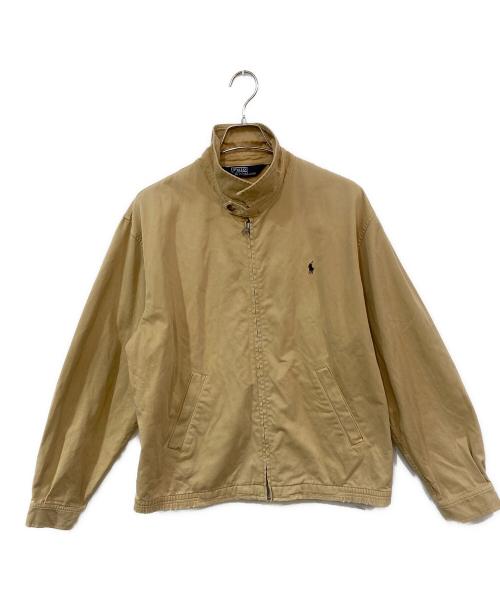 POLO RALPH LAUREN（ポロ・ラルフローレン）POLO RALPH LAUREN (ポロ・ラルフローレン) チンスト付 スイングトップ ベージュ サイズ:SIZE Lの古着・服飾アイテム