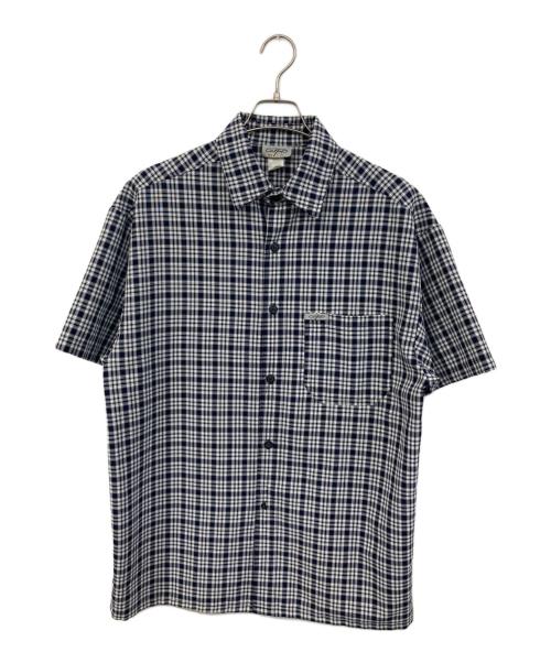 CalTop（キャルトップ）CalTop (キャルトップ) 半袖チェックシャツ ネイビー サイズ:SIZE Mの古着・服飾アイテム