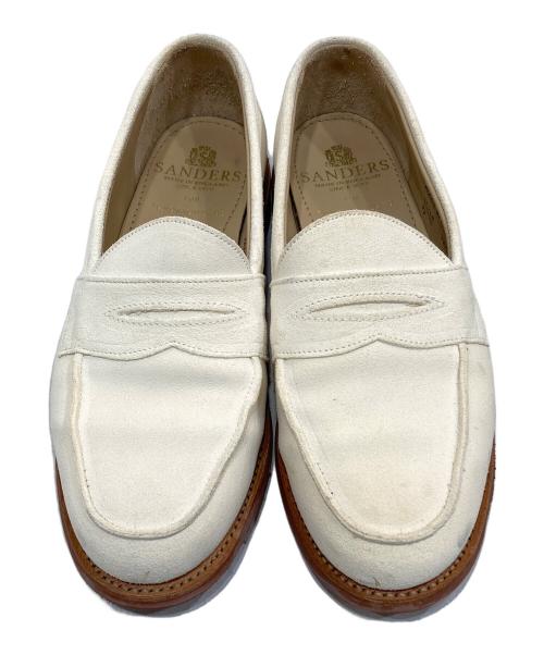 SANDERS（サンダース）SANDERS (サンダース) HANK BUTT SEAM LOAFER アイボリー サイズ:7 1/2の古着・服飾アイテム