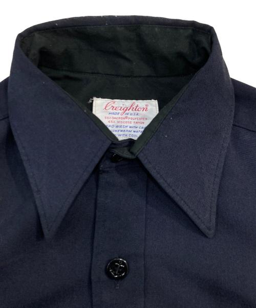 CREIGHTON（クレイトン）CREIGHTON (クレイトン) 長袖シャツ ネイビー サイズ:15　1/2-33の古着・服飾アイテム