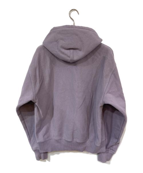 stussy（ステューシー）stussy (ステューシー) STOCK LOGO APPLIQUE HOODIE パープル サイズ:Mの古着・服飾アイテム
