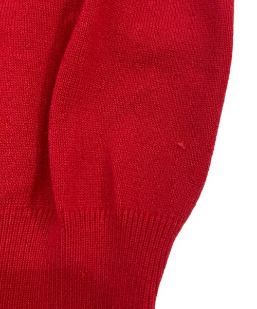 Vivienne Westwood（ヴィヴィアンウエストウッド）Vivienne Westwood (ヴィヴィアンウエストウッド) スクエアネック半袖ニット レッド サイズ:SIZE 2の古着・服飾アイテム