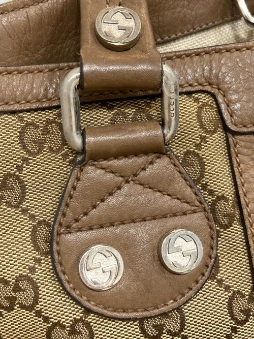 GUCCI（グッチ）GUCCI (グッチ) パグリアGG トートバッグ ベージュの古着・服飾アイテム