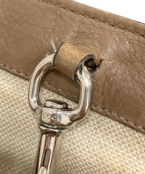 GUCCI（グッチ）GUCCI (グッチ) パグリアGG トートバッグ ベージュの古着・服飾アイテム