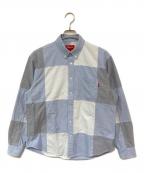 SUPREMEシュプリーム）の古着「Patchwork Oxford Shirt」｜ブルー