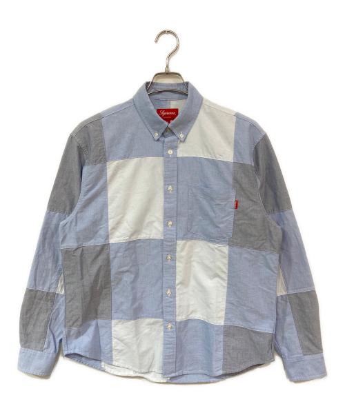 SUPREME（シュプリーム）Supreme (シュプリーム) Patchwork Oxford Shirt ブルー サイズ:Sの古着・服飾アイテム