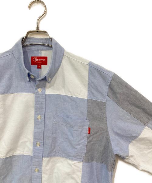 SUPREME（シュプリーム）Supreme (シュプリーム) Patchwork Oxford Shirt ブルー サイズ:Sの古着・服飾アイテム