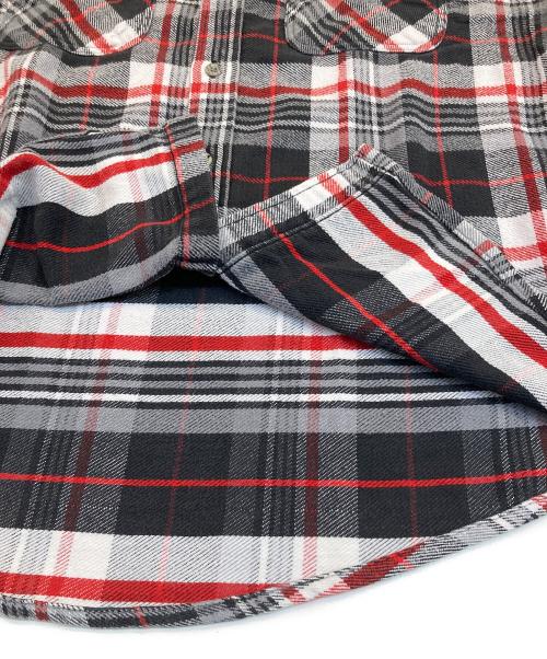 big mac（ビッグマック）BIG MAC (ビッグマック) 80’s STJOHN'SBAY チェックフランネルシャツ レッド×グレー サイズ:Lの古着・服飾アイテム