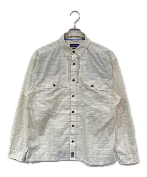 Patagonia（パタゴニア）Patagonia (パタゴニア) ロングスリーブ・アイランド・ホッパー・シャツ ベージュ サイズ:Mの古着・服飾アイテム