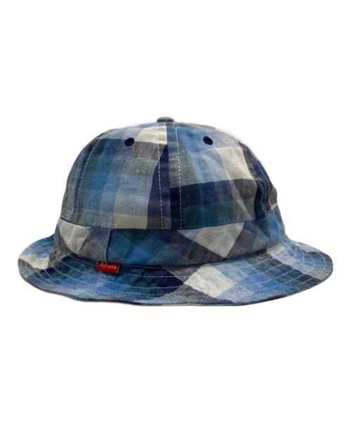 SUPREME（シュプリーム）Supreme (シュプリーム) Summer Plaid Bell Hat ブルーの古着・服飾アイテム