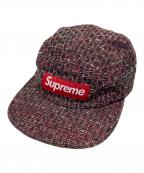 SUPREMEシュプリーム）の古着「Bright Tweed Camp Cap」｜レッド