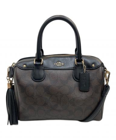 中古・古着通販】COACH (コーチ) シグネチャーミニボストンバッグ