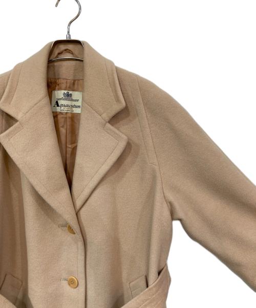 Aquascutum（アクアスキュータム）Aquascutum (アクアスキュータム) ウールチェスターコート ベージュ サイズ:8の古着・服飾アイテム