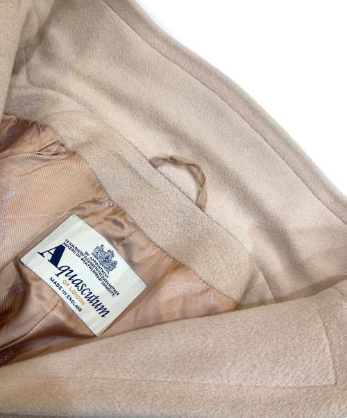 Aquascutum（アクアスキュータム）Aquascutum (アクアスキュータム) ウールチェスターコート ベージュ サイズ:8の古着・服飾アイテム