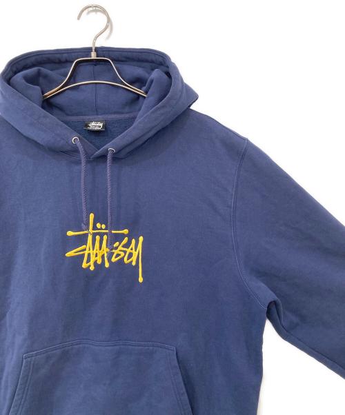 stussy（ステューシー）stussy (ステューシー) BASIC APPLICATION HOOD ネイビー サイズ:Lの古着・服飾アイテム