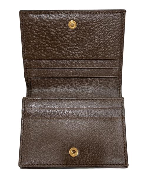 GUCCI（グッチ）GUCCI (グッチ) GG カードケース ウォレット ブラウンの古着・服飾アイテム