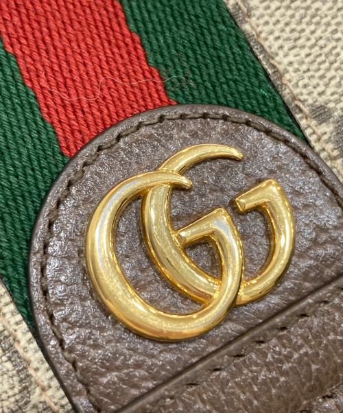 GUCCI（グッチ）GUCCI (グッチ) GG カードケース ウォレット ブラウンの古着・服飾アイテム