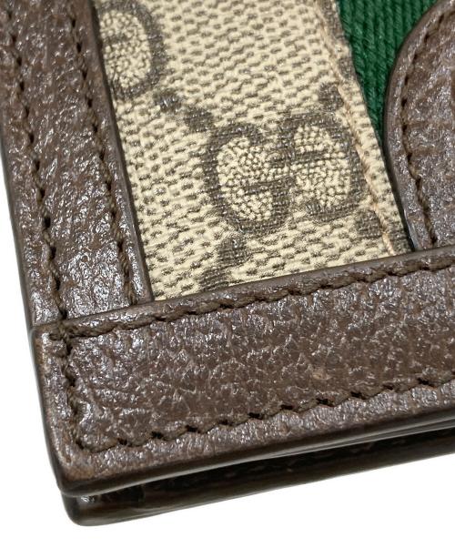 GUCCI（グッチ）GUCCI (グッチ) GG カードケース ウォレット ブラウンの古着・服飾アイテム