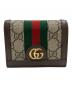 GUCCI（グッチ）の古着「GG カードケース ウォレット」｜ブラウン