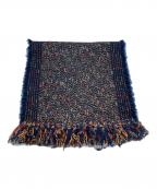 CHANELシャネル）の古着「ツイードマフラー」｜ネイビー