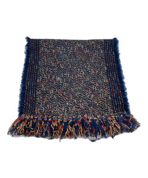 CHANEL（シャネル）CHANEL (シャネル) ツイードマフラー ネイビーの古着・服飾アイテム