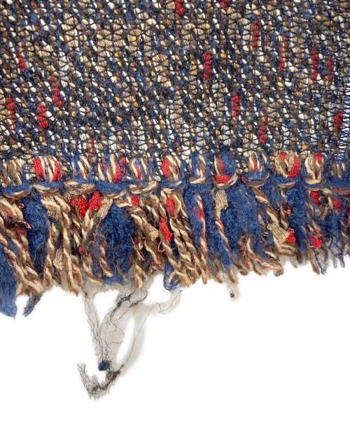 CHANEL（シャネル）CHANEL (シャネル) ツイードマフラー ネイビーの古着・服飾アイテム