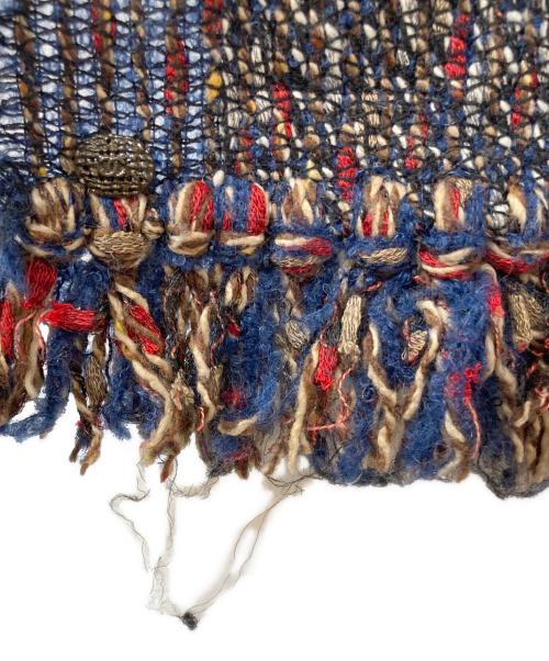 CHANEL（シャネル）CHANEL (シャネル) ツイードマフラー ネイビーの古着・服飾アイテム