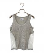 CHANELシャネル）の古着「ココマークタンクトップ」｜グレー