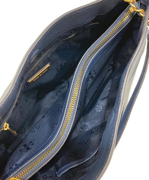 TORY BURCH（トリーバーチ）TORY BURCH (トリーバーチ) 2WAYチェーンショルダーバッグ ネイビーの古着・服飾アイテム