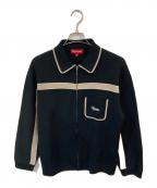 SUPREMEシュプリーム）の古着「Chest Stripe Zip Up Cardigan」｜ブラック