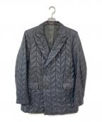 EMPORIO ARMANIエンポリオアルマーニ）の古着「キルティングダブルジャケット」｜ブラック