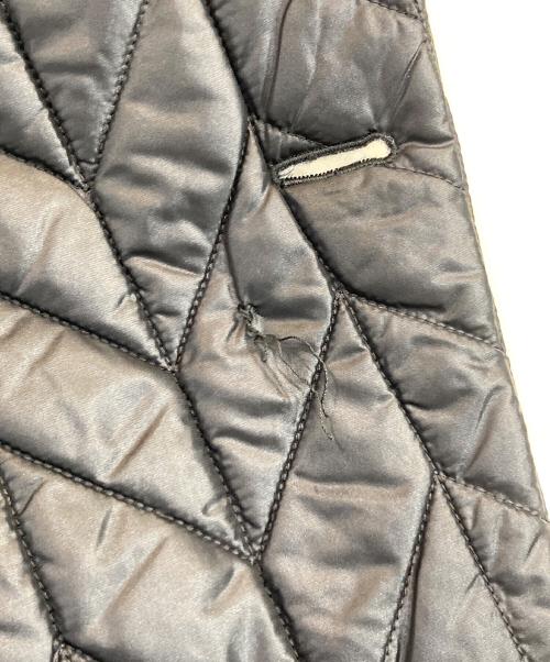 EMPORIO ARMANI（エンポリオアルマーニ）EMPORIO ARMANI (エンポリオアルマーニ) キルティングダブルジャケット ブラック サイズ:50の古着・服飾アイテム