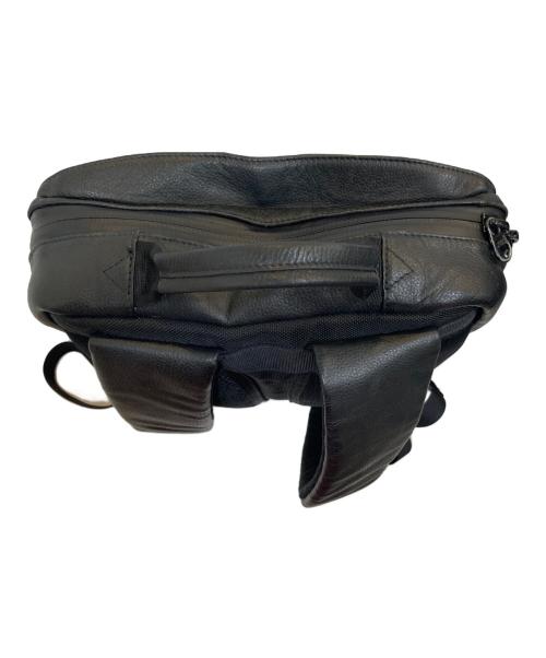 BROSKI and SUPPLY（ブロスキーアンドサプライ）broski and supply (ブロスキーアンドサプライ) レザーリュック ブラックの古着・服飾アイテム