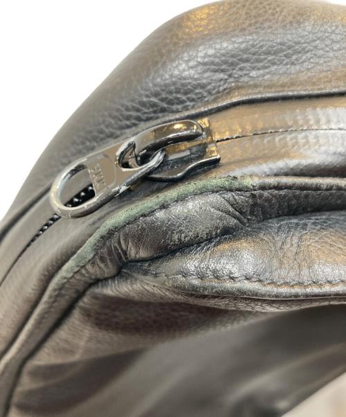 BROSKI and SUPPLY（ブロスキーアンドサプライ）broski and supply (ブロスキーアンドサプライ) レザーリュック ブラックの古着・服飾アイテム