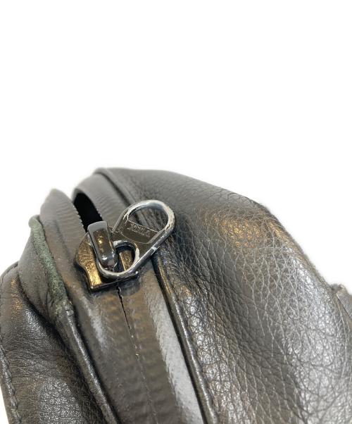 BROSKI and SUPPLY（ブロスキーアンドサプライ）broski and supply (ブロスキーアンドサプライ) レザーリュック ブラックの古着・服飾アイテム