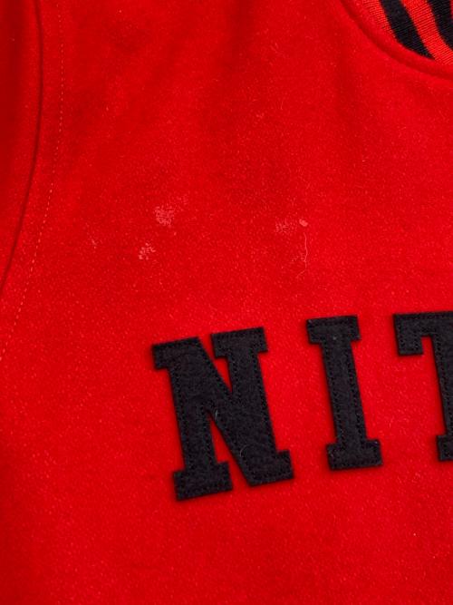 NITRAID（ナイトレイド）nitraid (ナイトレイド) ウールスタジャン レッド サイズ:Lの古着・服飾アイテム
