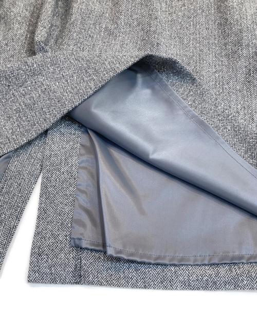 23区（ニジュウサンク）23区 (ニジュウサンク) シルクネップヘリンボーン オールインワン ワンピース グレー サイズ:46の古着・服飾アイテム