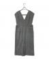 23区 (ニジュウサンク) シルクネップヘリンボーン オールインワン ワンピース グレー サイズ:46：10000円