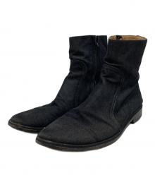 Martin Margiela22（マルタン・マルジェラ22）の古着「サイドジップブーツ」｜ブラック