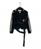 adidas×JI WON CHOI×Olivia Oblancアディダス×ジウォンチェ×オリビアオブラン）の古着「SSTトラックジャケット」｜ブラック