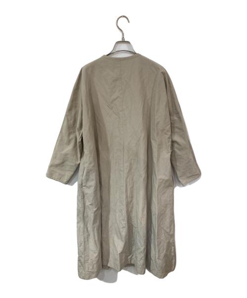 UNTITLED（アンタイトル）UNTITLED (アンタイトル) fabrica tessuti (ファブリカ・テッスート) ノーカラーコート ベージュ サイズ:4の古着・服飾アイテム