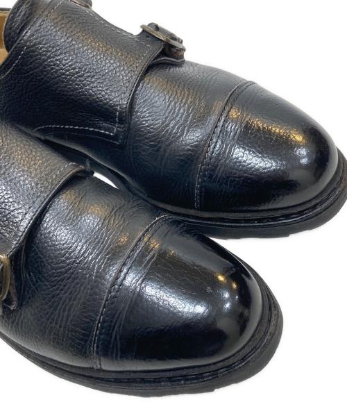 PARABOOT（パラブーツ）PARABOOT (パラブーツ) ダブルモンクストラップシューズ ブラック サイズ:6の古着・服飾アイテム