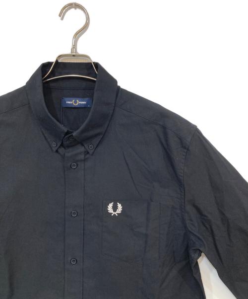 FRED PERRY（フレッドペリー）FRED PERRY (フレッドペリー) オックスフォードシャツ ブラック サイズ:Lの古着・服飾アイテム