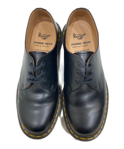 Dr.Martens（ドクターマーチン）Dr.Martens (ドクターマーチン) COMME des GARCONS HOMME DEUX (コムデギャルソン オム ドゥ) 3ホールシューズ ブラック サイズ:UK 9の古着・服飾アイテム