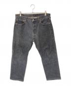 LEVI'Sリーバイス）の古着「501ブラックデニムパンツ」｜グレー