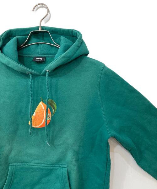 stussy（ステューシー）stussy (ステューシー) Orange Slice Hoodie グリーン サイズ:Sの古着・服飾アイテム