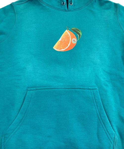 stussy（ステューシー）stussy (ステューシー) Orange Slice Hoodie グリーン サイズ:Sの古着・服飾アイテム